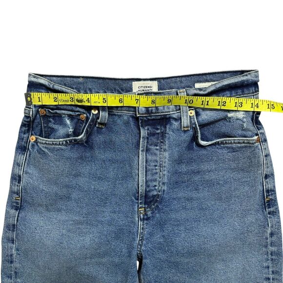 CITIZENS of HUMANITY Women's Size 26 Florence Jeans Wide Straight Leg Button Fly - Picture 5 of 9